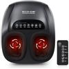 ECO-DE ECODE® Massaggiatore Piedi Elettrico Shiatsu Pressoterapia con Calore e Vibrazione per Massaggio e Cura Foot Energy - Rimedio Dolore e Caviglie Gonfie, Circolazione, Fascite Plantare e Neuropatia