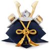 Lladrò LLADRO' Scultura Elmetto Samurai Carpe Koï Blu Serie Limitata 25x21cm Porcellana