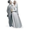 Lladrò LLADRO' Figurina Coppia Un Bacio da Ricordare 19x12cm Porcellana