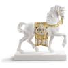 Lladrò LLADRO' Scultura Cavallo Cortigiano Lustro Oro 42x40cm Porcellana