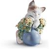 Lladrò LLADRO' Figurina Gattino Sognatore 11x10cm Porcellana