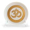 Lladrò LLADRO' Piatto Decorativo Om Lustro Oro 10x10cm Porcellana