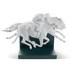 Lladrò LLADRO' Figurina Corsa di Cavalli Edizione Limitata 28x44cm Porcellana