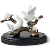 Lladrò LLADRO' Figurina Colombe Su Ciliegio 11x14cm Porcellana