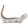 Lladrò LLADRO' Scultura Coccodrillo Bianco Rame 39x68cm Porcellana