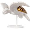 Lladrò LLADRO' Scultura Tartaruga Marina I Bianco Rame 19x33cm Porcellana