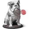 Lladrò LLADRO' Figurina Cane Bulldog con Leccalecca 33x33cm Porcellana