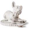 Lladrò LLADRO' Scultura Bulldog Francese con Macarons Re Deco 24x29cm Porcellana