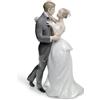 Lladrò LLADRO' Figurina Coppia Il Valzer Dei Fidanzati 30x21cm Porcellana