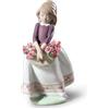 Lladrò LLADRO' Figurina Fioraia Edizione Speciale 17x7cm Porcellana