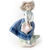Lladrò LLADRO' Figurina Ragazza con Borsa 18x10cm Porcellana
