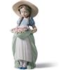 Lladrò LLADRO' Figurina la Bimba Del Prato 24x13cm Porcellana