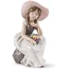 Lladrò LLADRO' Scultura Bimba E' Arrivata la Primavera 23x11cm Porcellana