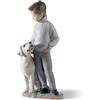 Lladrò LLADRO' Figurina Cane Il Mio Amico Più Fedele 25x12cm Porcellana