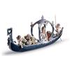 Lladrò LLADRO' Scultura la Gondola Dell'Amore Edizione Limitata 34x74cm Porcellana