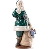 Lladrò LLADRO' Figura E' Arrivato Babbo Natale Verde 33x17cm Porcellana