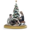 Lladrò LLADRO' Figurina Coppia Un Romantico Natale Edizione Limitata 35x28cm Porcellana