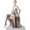 Lladrò LLADRO' Scultura Nudo con Scialle Metallizzato 44x30cm Porcellana