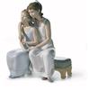 Lladrò LLADRO' Figurina Mia Sorella la Mia Amica 26x20cm Porcellana