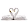 Lladrò LLADRO' Figurina Cigni Amore Senza Fine Lustro Oro 13x27cm Porcellana