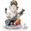 Lladrò LLADRO' Figurina Ganesha con Veena Edizione Limitata 23x19cm Porcellana
