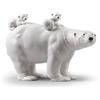 Lladrò LLADRO' Figurina Mamma Orsa e I Suoi Piccoli 25x39cm Porcellana