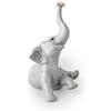 Lladrò LLADRO' Figurina Elefante BebE' con Fiore Rosa 14x12cm Porcellana
