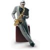 Lladrò LLADRO' Figurina Sassofonista Jazz 29x23cm Porcellana