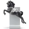 Lladrò LLADRO' Figurina Cavallo in Pirouette Lustro Argento 34x30cm Porcellana