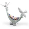 Lladrò LLADRO' Figurina Colombe Fiori Dal Cielo 22x22cm Porcellana