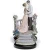 Lladrò LLADRO' Figurina Coppia Amore Sotto la Luna Edizione Limitata 30x22cm Porcellana