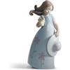 Lladrò LLADRO' Figurina Bimba Piccola Viola 17x9cm Porcellana