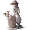 Lladrò LLADRO' Salve Scoiattolino! Figurina Bimba 20x14cm Porcellana