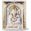 Lladrò LLADRO' Lord Ganesha Wall Art 35x30cm Porcellana