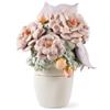 Lladrò LLADRO' Vaso con Fiori Rosa 44x33cm Porcellana
