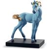 Lladrò LLADRO' Figurina Il Cavallo Azzurro Edizione Limitata 23x20cm Porcellana