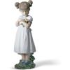 Lladrò LLADRO' Figurina Bimba Fiori per la Mamma 21x7cm Porcellana