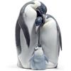 Lladrò LLADRO' Figurina Famiglia di Pinguini 25x16cm Porcellana