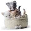 Lladrò LLADRO' Figurina Gattini Curiosi 13x12cm Porcellana