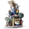 Lladrò LLADRO' Figurina Bimba Nel Mio Giardino 25x18cm Porcellana