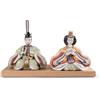 Lladrò LLADRO' Scultura Hina Dolls Verde Giallo Serie Limitata 25x41cm Porcellana