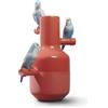 Lladrò LLADRO' Vaso Parrot Parade Rosso Corallo 41x25cm Porcellana