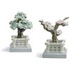 Lladrò LLADRO' Figurina Vasi da Fiore Mandarino e Ciliegio 15x20cm Porcellana