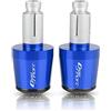 WJSM C 600 Sport Moto 7/8 22 MM Manubrio Manopole Manubrio End Cap Per BMW C600 Sport 2011 2012 2013 2015 CNC In Alluminio (Color : Blue Black)