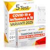 Polonord Adeste Adeste - Influenza o COVID 19? Nuove Varianti 2025. 5 Tamponi Covid 19 e Influenza rapido. Test Covid Influenza che distingue l'Influenza 2025 dal SARS-CoV-2