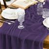Artoid Mode Runner da Tavolo Boho Garza da Formaggio Viola, 300 cm, Decorazione da Tavolo da Cucina, per Interni, Vacanze, Matrimoni