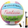 Fantecia taglia 5 Pallone da pallavolo con pompa, impermeabile Morbido Pallone da pallavolo per giochi indoor outdoor match
