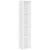 Baikal Armadio da bagno, Mobile da bagno, Armadio alto. Mobili ausiliari. Ripiano Colonna Consegna in kit. Serie Aperta 30 x 140 cm Bianco