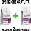 EXCLUSION - Hypoallergenic adulti cane - maiale e piselli - medium e large - 12 kg