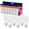 OSRAM LED Star VALUE A60, confezione vantaggiosa con 6 lampadine, sostituisce le tradizionali lampadine da 60W, bianco caldo (2700K), 8W, attacco E27, opaco, non dimmerabile